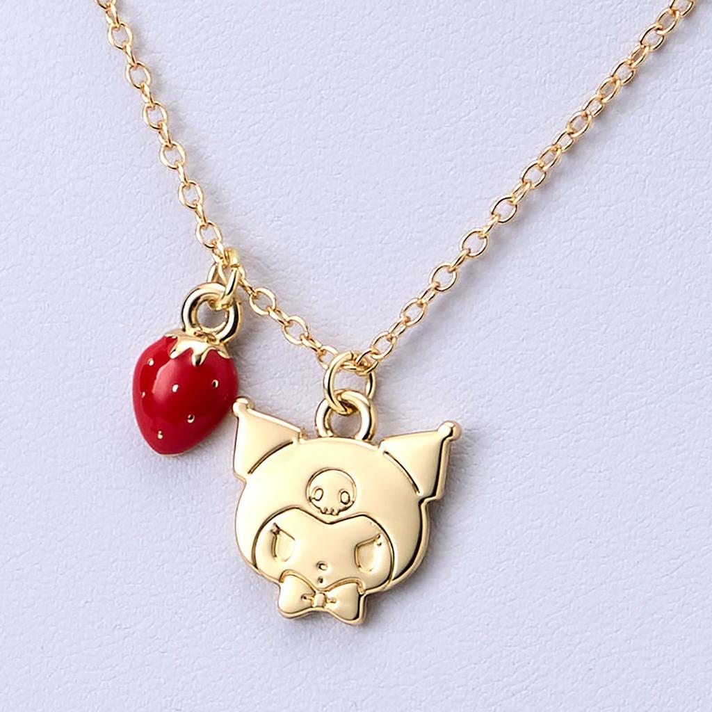 Sanrio Kuromi Plush Toy Necklace Trinket Case Gift 391221 & (Shortcake)