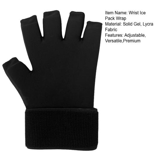 Пакет со льдом для запястья для облегчения синдрома запястного канала Перчатка для пакета со льдом для рук Гель для холодной терапии Холодный пакет для рук Артрит тендинит Отечность Восстановление после операции