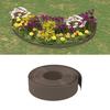 VidaXL Garden Edging 4 Pcs Brown 10 M 15 Cm Polyethylene 3155450