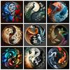 Diamond Art Painting Mosaic Tai Chi Animals Full Square/Round Embroidery Tai Ji Yin Yang Bird Home Decor