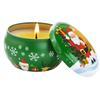 1/2PCS Christmas Atmosphere Aroma Candles Santa Claus Tin Box Plant Formula Aroma Candles Suitable for Bedroom and Living Room