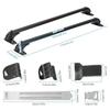 Universal 43 Aluminum Roof Rack Cross Bars with Anti-Theft Lock for 42.9-44.9inch Bare Roof Adjustable Window Frame Black Suppo