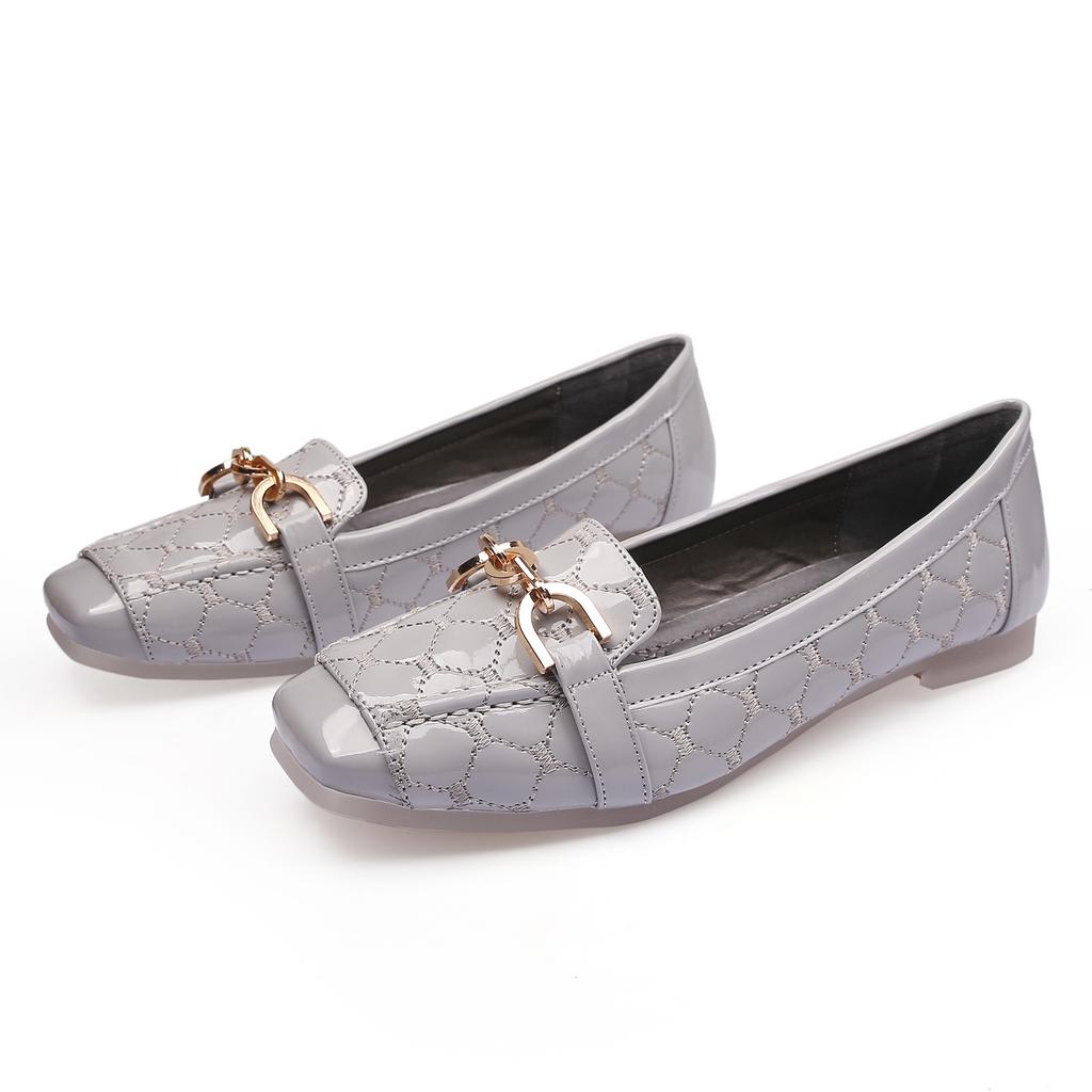 Fashion New Women Flat Shoes 2025 Casual Fashion Slip-on Ballerina Woman Flats Patent Leather Loafers Ladies Spring Autumn Lady Footwear