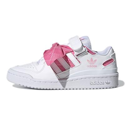 Forum Low J Шарф в горошек Детские кроссовки Белый Облако-Белый Светло-Розовый Q47375