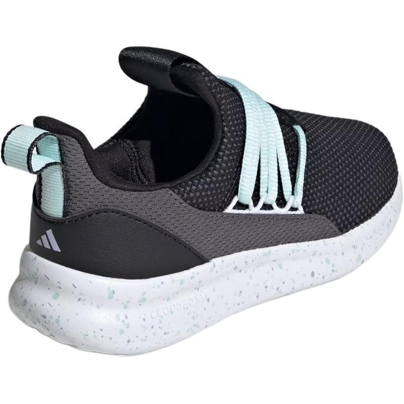 Adidas LITE RACER ADAPT 7.0 Abrasion Resistant Low Top Kids Lifestyle Shoes Black Kids' Sneakers JP5204