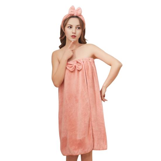 2 шт./набор Женское банное полотенце-обертывание Абсорбирующее полотенце для тела и повязка на голову Регулируемое обертывание для душа для спа, пляжа, бассейна, спортзала, отеля, путешествий