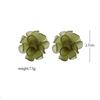 Summer Resin Women Korean Sweet Stud Earrings Flower Earrings Women Jewelry Acrylic Flower