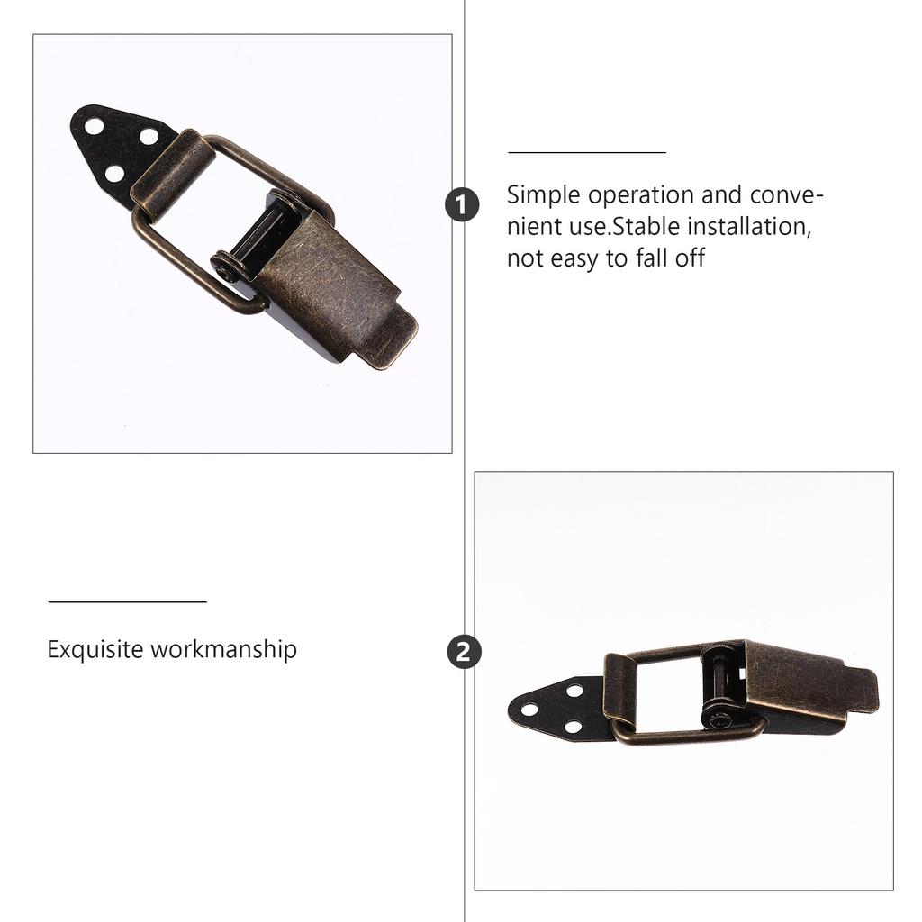 12 шт. Ретро Зеленый Бронзовый Защелка-Тумблер Железная Пружинная Защелка-Замок для Ящика для Хранения Кейса Крепеж Защелка-Тумблер