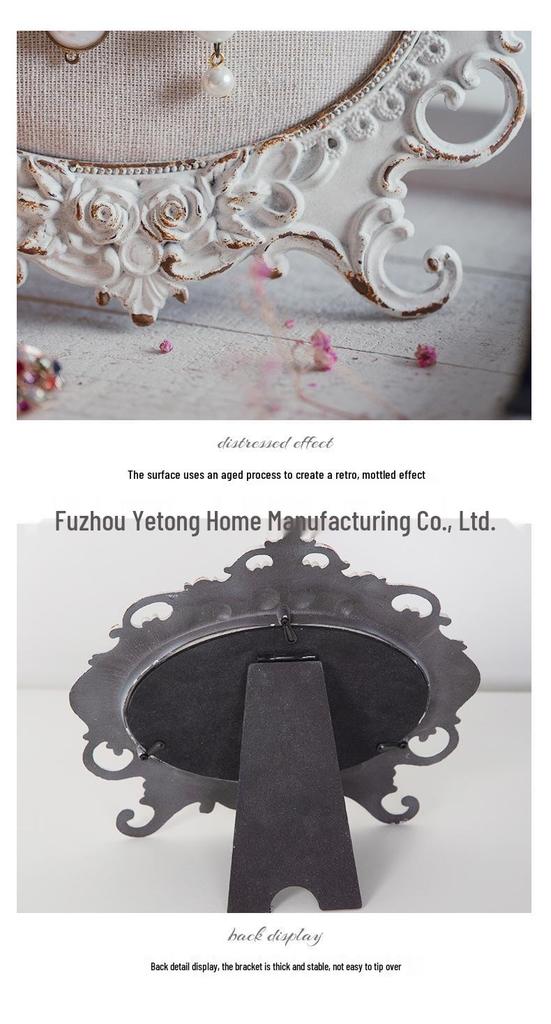 Mini Retro Jewelry Rack: Soft American-Style Vanity for Earrings and Nail Art