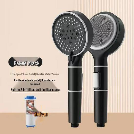 Pressurized Digital Display Shower Head & Heater Set with Hose