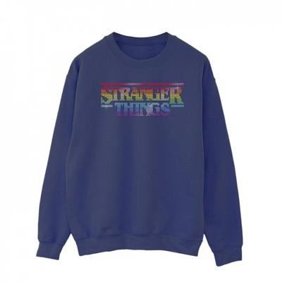 Мужской свитшот Netflix Stranger Things с логотипом в виде радужных точек