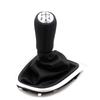 5 Speed Leather Gear Shift Knob Lever Shifter Boot Cover for Renault Clio 2 II Megane 2 II Kangoo New Car Interior Accessories