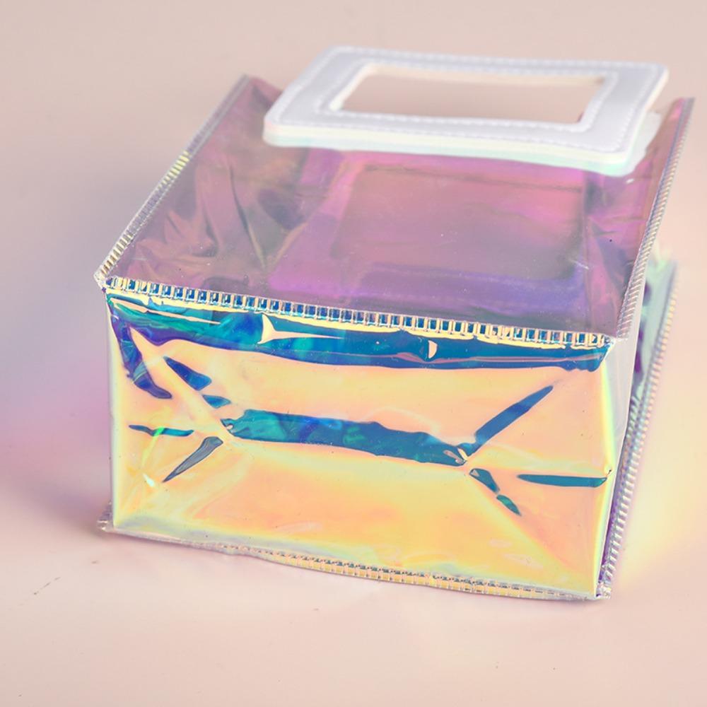 Прозрачная сумка-тоут из ПВХ, водонепроницаемая сумка для хранения, совершенно новая подарочная сумка для рук