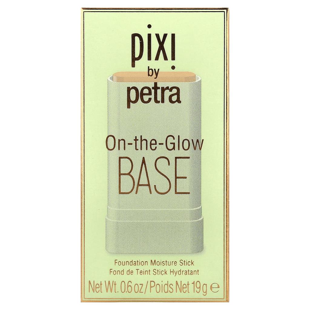 Pixi Beauty, Основа под макияж On the Glow Base, Увлажняющий стик-тональное средство, Бежевый, 19 г (0,6 унции)
