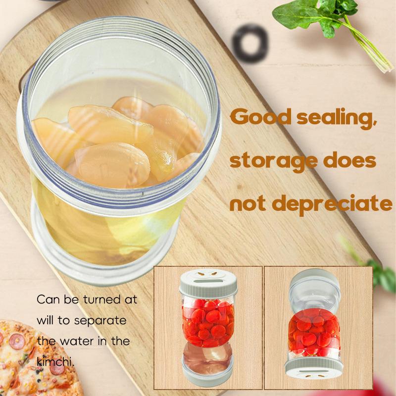 Сухая-влажная сепарационная банка для солений, тип «песочные часы», соленый сок-разделительный пищевой фильтр, контейнер, идеально подходящий для хранения солений