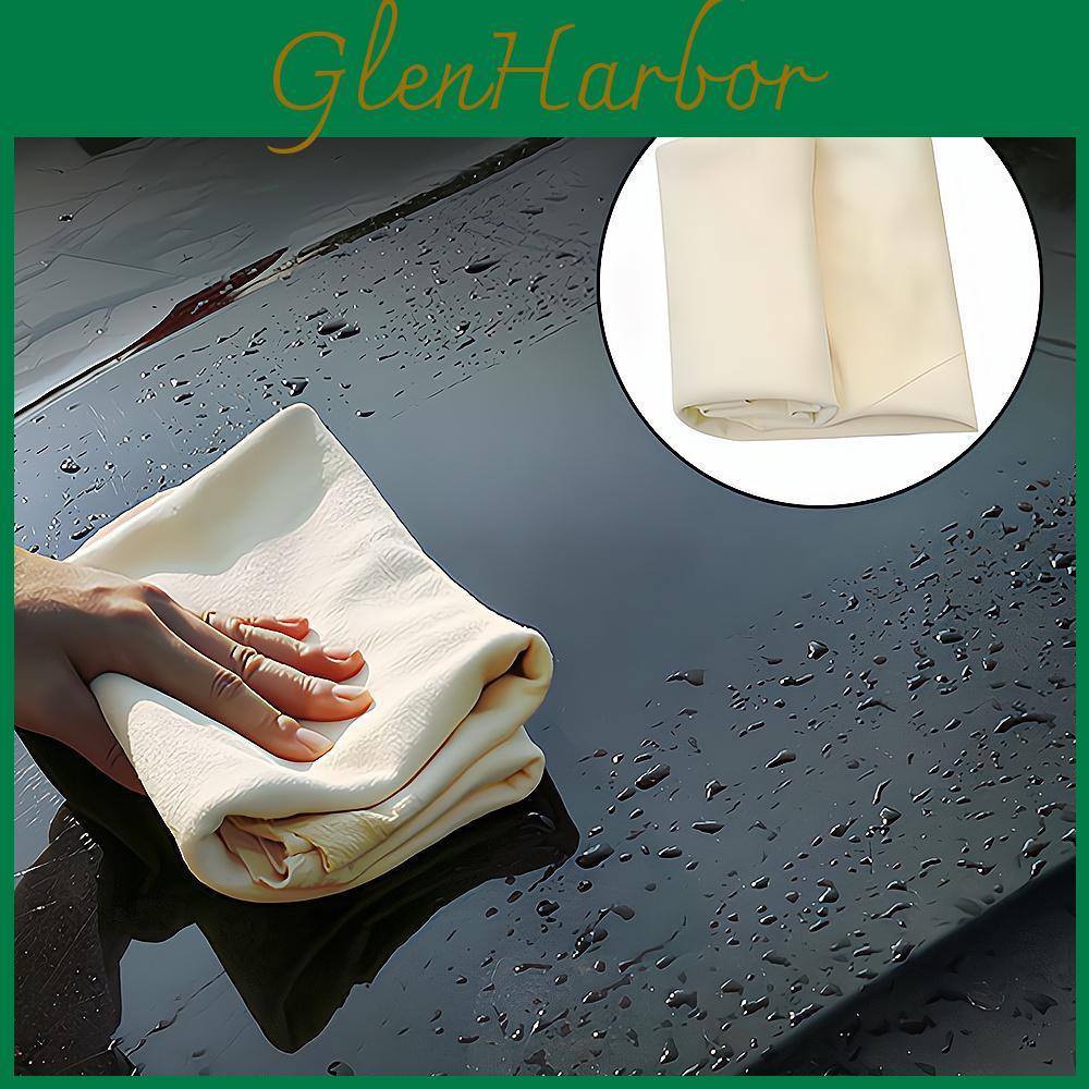 Auto Large Care Extra Car Motorcycle Natural Drying Chamois 60 X 90cm Approx Free Shape Cleaning Genuine Leather Cloth