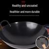 Traditional Nitrided Wrought Iron Non-Stick Wok