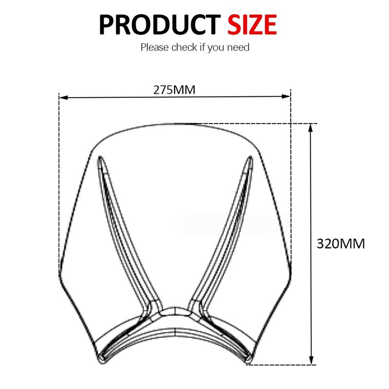 Для Trident 660 Trident 660 2021 2022 Новые Аксессуары для Мотоцикла Ветровое Стекло Дефлектор Ветра Ветровое Стекло Обтекатель Защитная Крышка