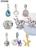 Шармы Plata Wonderland Кролик Мечтающий Часы Бусины Покрытие Медью Подходит для Медного Оригинального Браслета Для Изготовления Украшений DIY Шарм