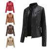 Women's Leather Jackets Women's Spring and Autumn Thin Motorcycle Leather Jackets Short Fashion Women's Jackets