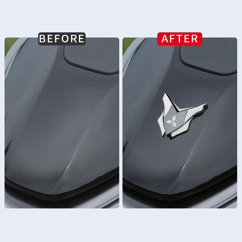 Car Shield Styling Logo Decoration Sticker For Mitsubishi Outlander ASX Eclipse Pajero Lancer EVO Delica L200 Mirage RALLIART