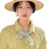 Scarf Accessories Neck Tie Flower Silk Scarf Square Scarf Hair Band Female Printed Scarf