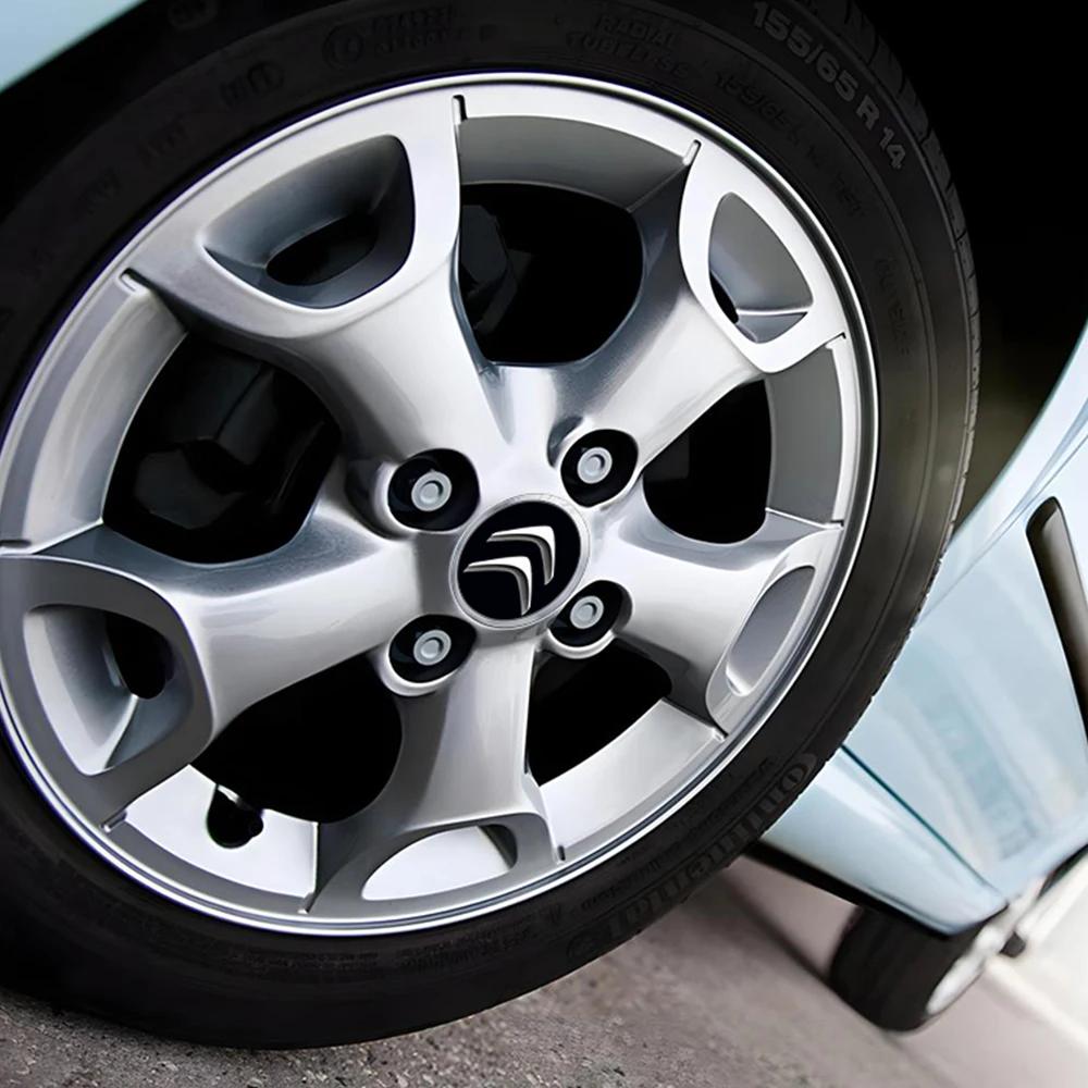 4 шт. 3D 60 мм логотип Citroen значок автомобиля Колпачок центральной ступицы колеса авто Диск модификация пылезащитные накладки значка наклейка стайлинг аксессуары