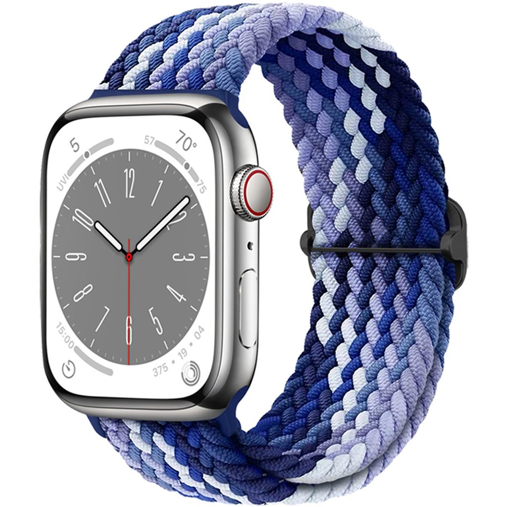 Плетеный Solo Loop для Apple Watch ремешок 44мм 40мм 49мм 45мм 41мм 46мм Эластичный браслет iWatch series 8 3 se 6 Ultra 2 9 10 ремешки