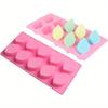 10-Cavity Leaf Shape Silicone Mold Handmade Soaps Chocolate Candy Baking Mold Fondant Molds Cake Decor Moulds