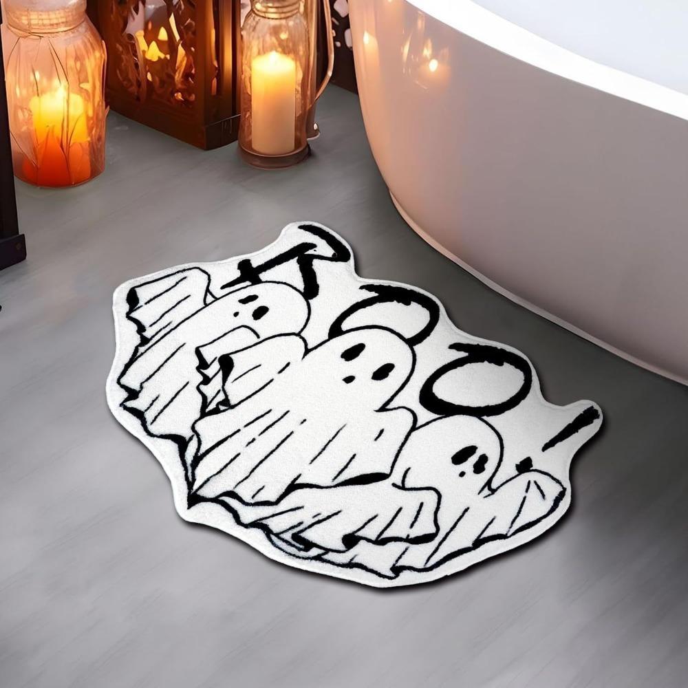 New Imitation Cashmere Door Mat Floor Decorative Anti-slip Bathroom Mat Ghosts Goblins Floor Mats Halloween