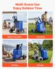 Beach Cart with Large Wheels for Sand, 75 kg Load Capacity, Heavy Duty Folding Beach Wagon with 320 mm Balloon Wheels, Storage Bag, 180° Adjustable