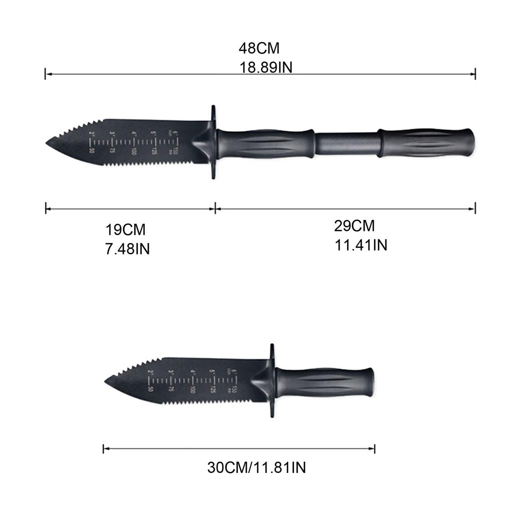 Camping Picnic Stainless Steel Garden Hand Shovel Outdoor Hiking Backpacking Trowel Shovel Outdoor Tools