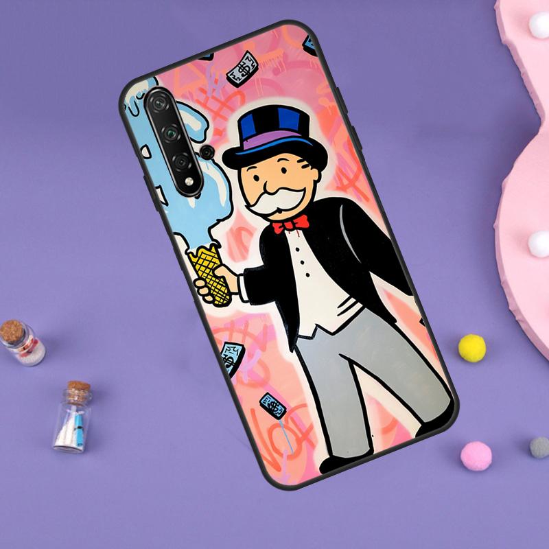 Dollar M-Monopolys Case For Huawei Nova Y70 Y60 Y61 Y90 Y91 5T 9 10 SE 3i 8i 11i 11 Pro P20 P40 P30 Lite Cover
