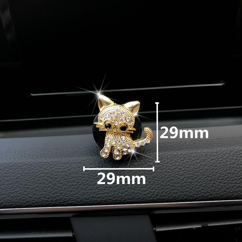 Милый котенок, моделирование, автомобильный зажим для ароматерапии, автомобильный зажим для освежителя воздуха, украшение для автомобильного кондиционера