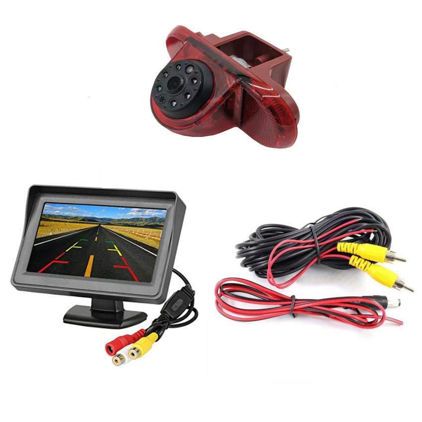 Suitable for Fiat Renault Trafic Opel Vivaro, High Mounted Brake Lights, Reverse Camera, Rearview Camera