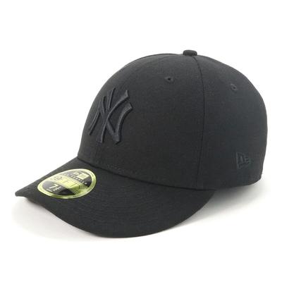 Кепка New Era MLB Low Profile NY Размер 7 NEYYAN BLK 25J, Черный/Черный, 3/8", LP5950, BLK,
