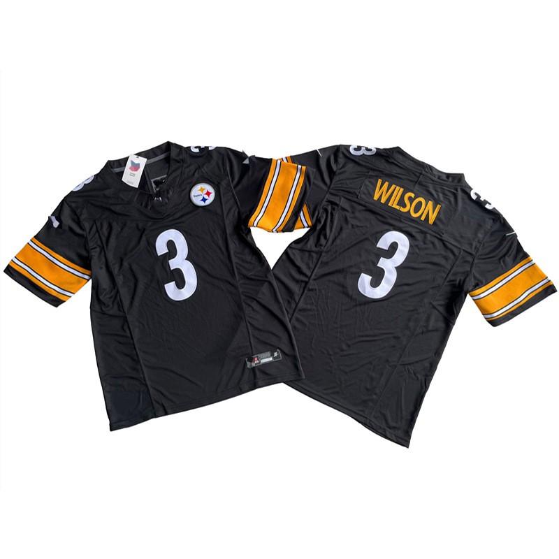 Pittsburgh Steelers Legacy Fan Jersey Mens Cotton Blend Embroidered Football Uniform Rugby Sports