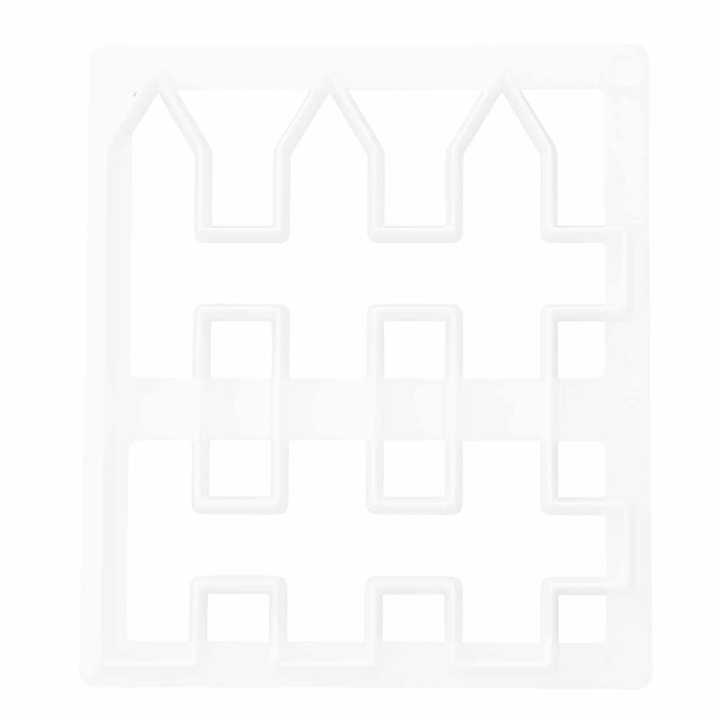 Форма для печати забора из помадки, форма для резки, форма для украшения бордюра для торта, инструмент для выпечки