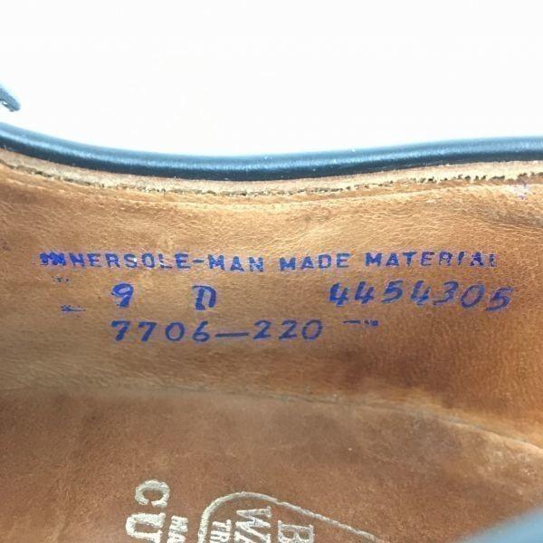 70s-80s USA Vintage Rare BRITISH WALKERS Plain Toe Business Shoes Brown size 9D 26.5-27.0 Men's(USED)