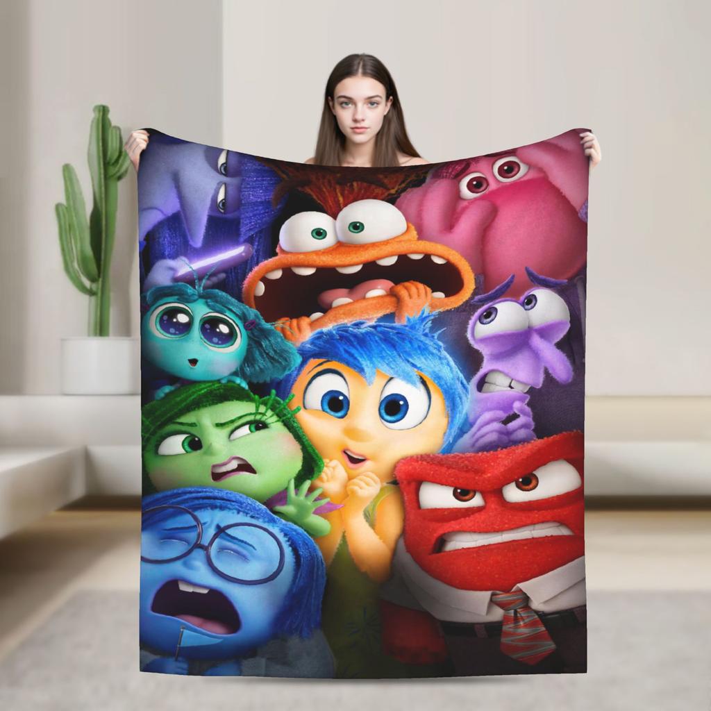 I-InsideS O-Out Blanket Quality Super Warm Throw Blanket Winter Children Couch Chair Sofa Bed Print Bedspread