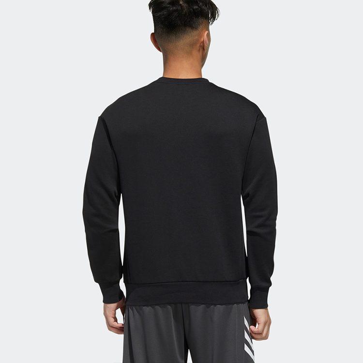 Adidas Sweatshirts Men's Black Crew Neck Moderate Regular GM4413