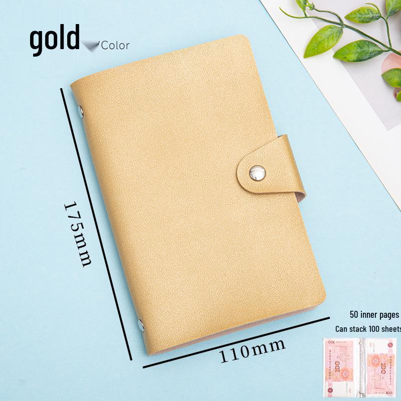 Soft Leather Money Clip & Savings Album