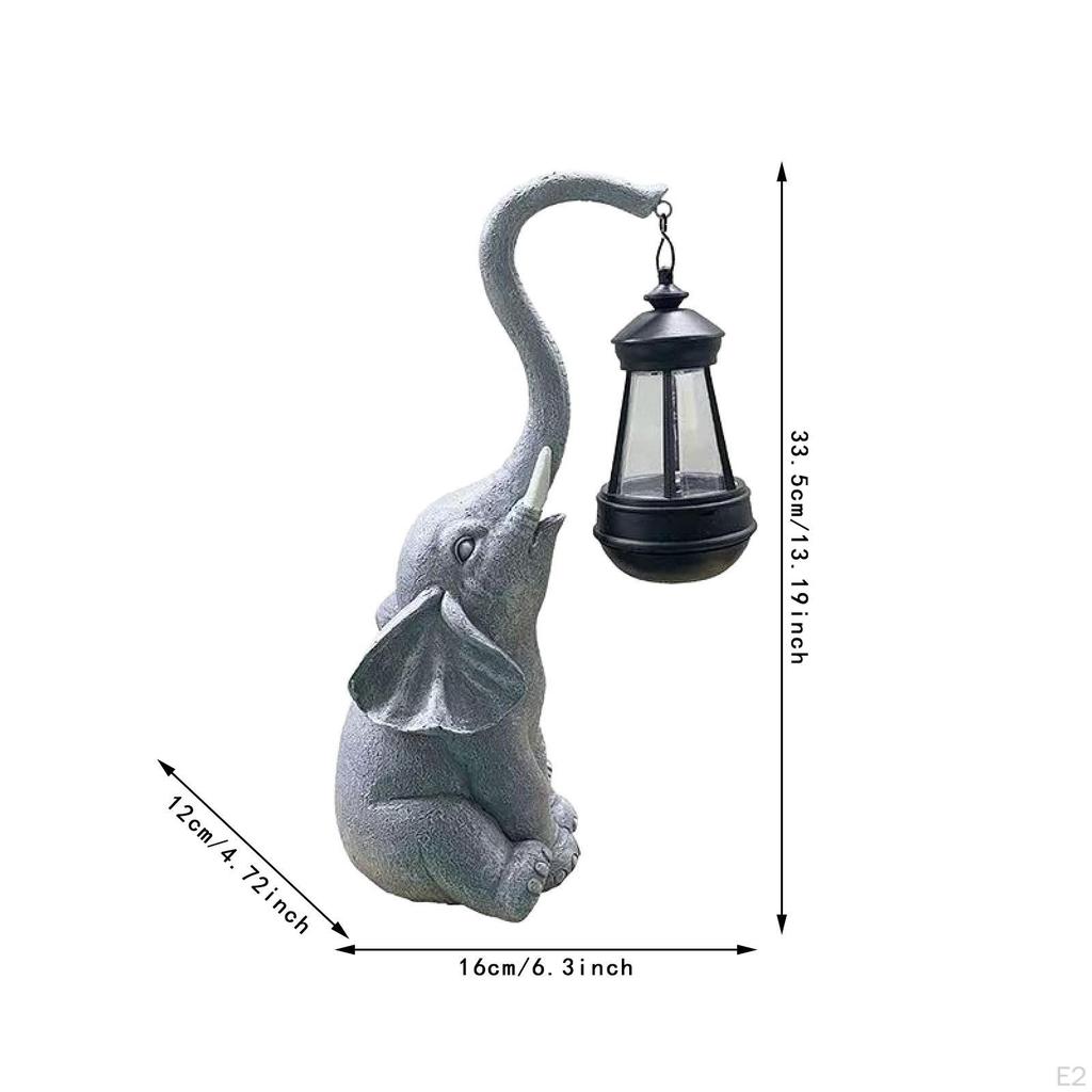Статуя солнечного слона, садовый декор, уникальная творческая статуэтка из смолы для улицы