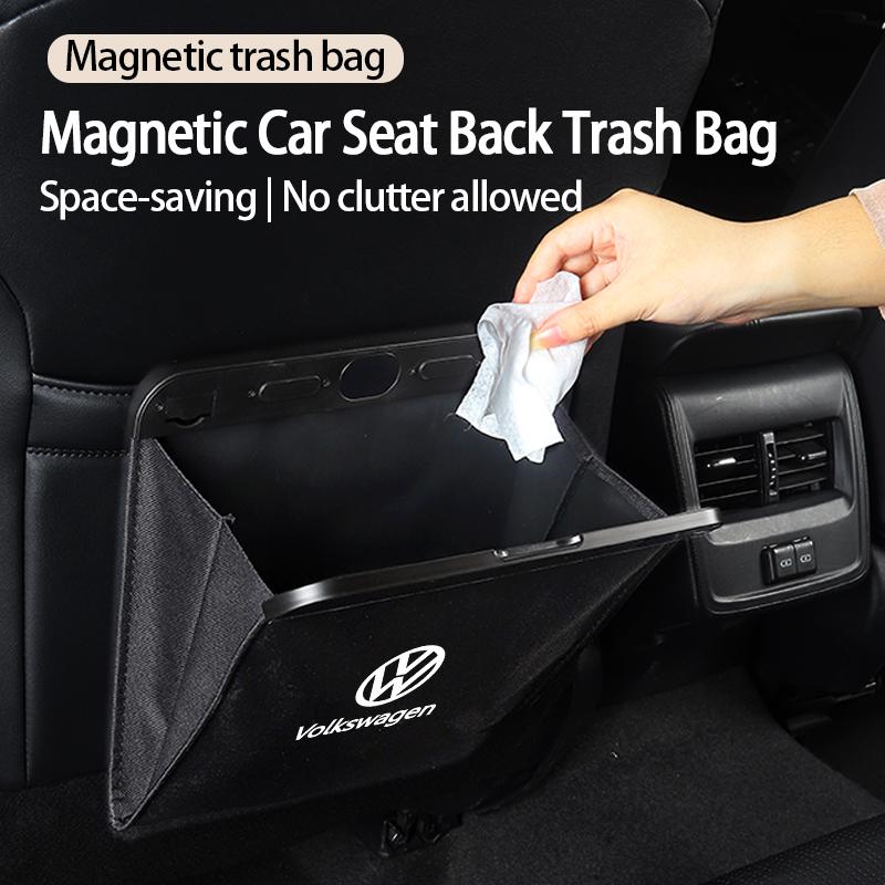 PIG1 Car Oxford Fabric Cloth Waterproof Magnetic Garbage Storage Bag For VW GTI Passat Golf Touareg Touran Sharan Beetle Sportcoupe