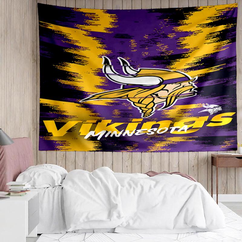 Vikings Team Spirit Tapestry Accessories Playroom Tapestry, for Bedroom,Livingroom, dormitory Room Wall Decor Fan Birthday Gifts