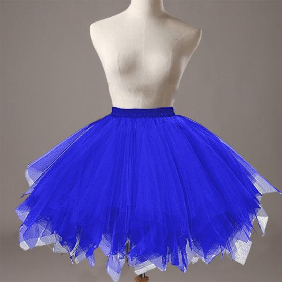 Женская тюлевая юбка с высокой талией, однотонная танцевальная одежда, нижняя юбка, многослойная вечерняя балетная юбка, уличная одежда