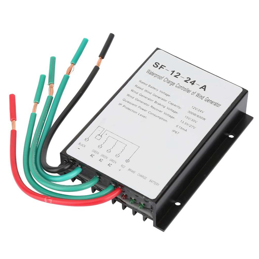 12V 24V 300W 600W Waterproof Wind Turbine Generator Charge Controller Regulator