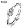 Классическое кольцо Lindon из медного сплава с цирконием, женские ювелирные изделия, свадебный подарок для вечеринки