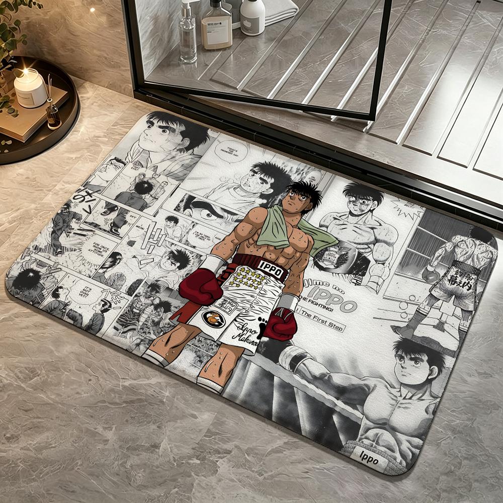 Коврик для пола Hajime no Ippo, Ковер для спальни, Коврик для ног в ванную, Придверный коврик, Нескользящий, Впитывающий, Многоцелевой