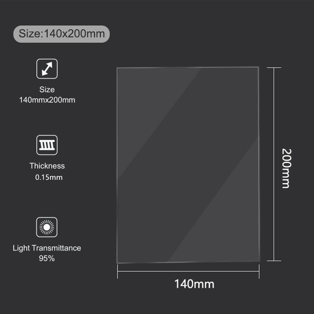 2 шт. пленка nFEP 14x20 см 0,15 мм для SLA/DLP/LCD УФ-отверждения 3D-принтера